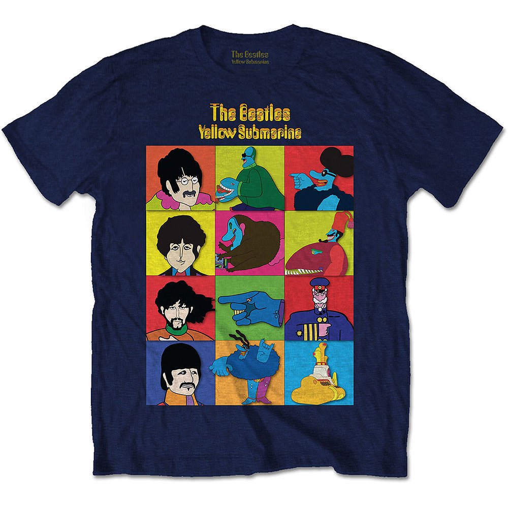 THE BEATLES ビートルズ (結成 65周年 ) - Yellow Submarine Characters / Tシャツ / メンズ - PGS